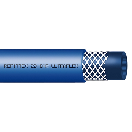 Tuyau PVC Refittex Ultraflex bleu diam. int. 19, couronne de 25 ml. Fitt