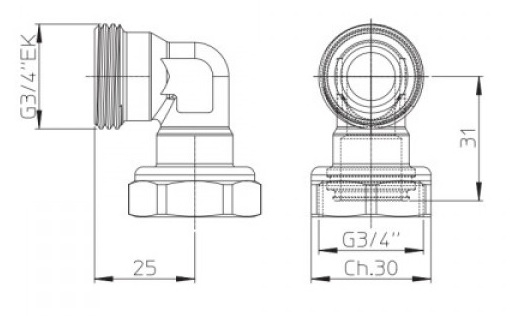 Coude à 90° - Altherma HPC Daikin 