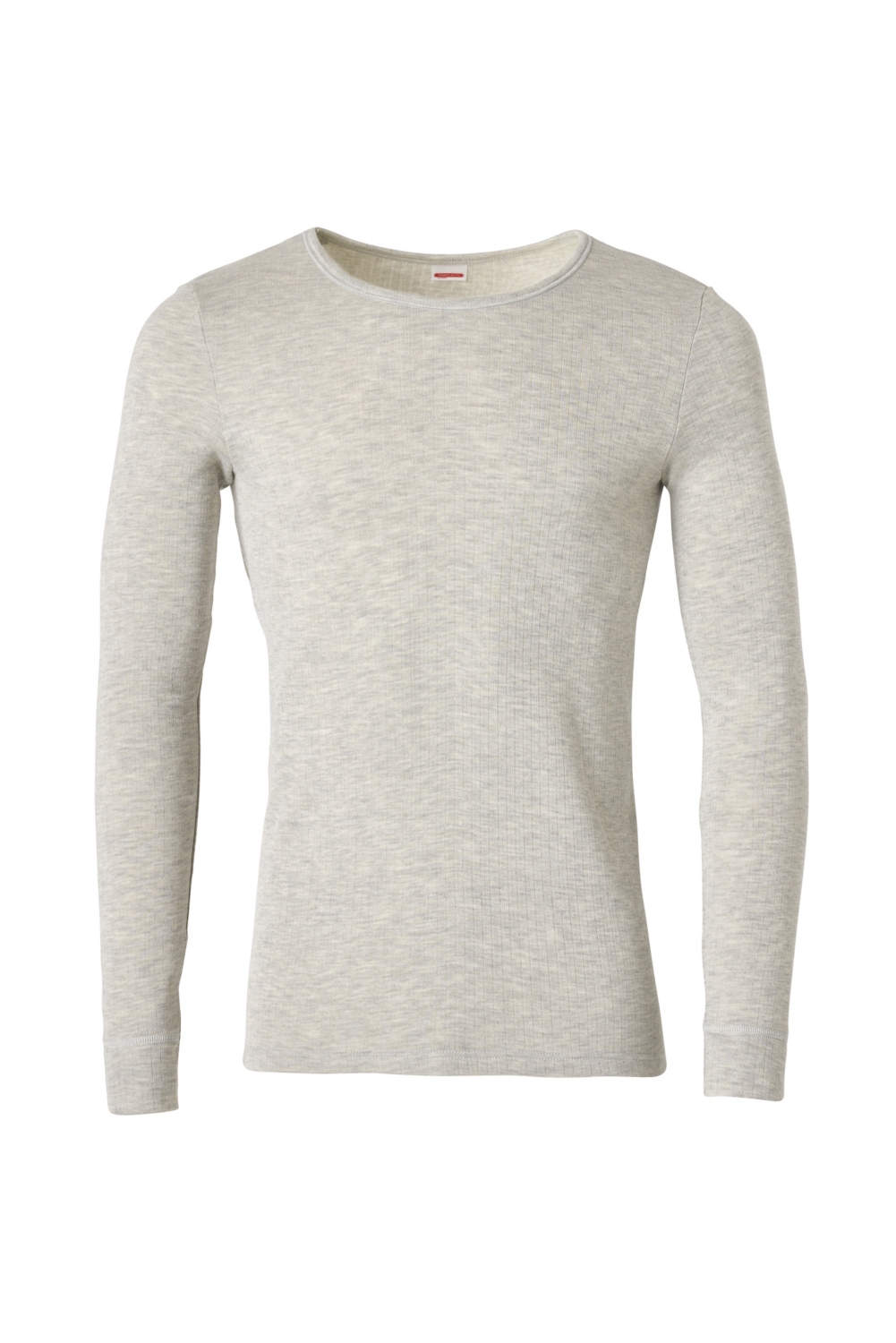 Tee-shirt acrylique polyester homme Thermolactyl col rond manches longues gris chiné Damart Pro