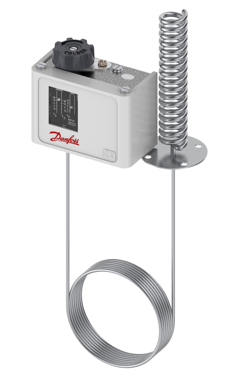 Thermostat à sonde de gaine à distance série KP75