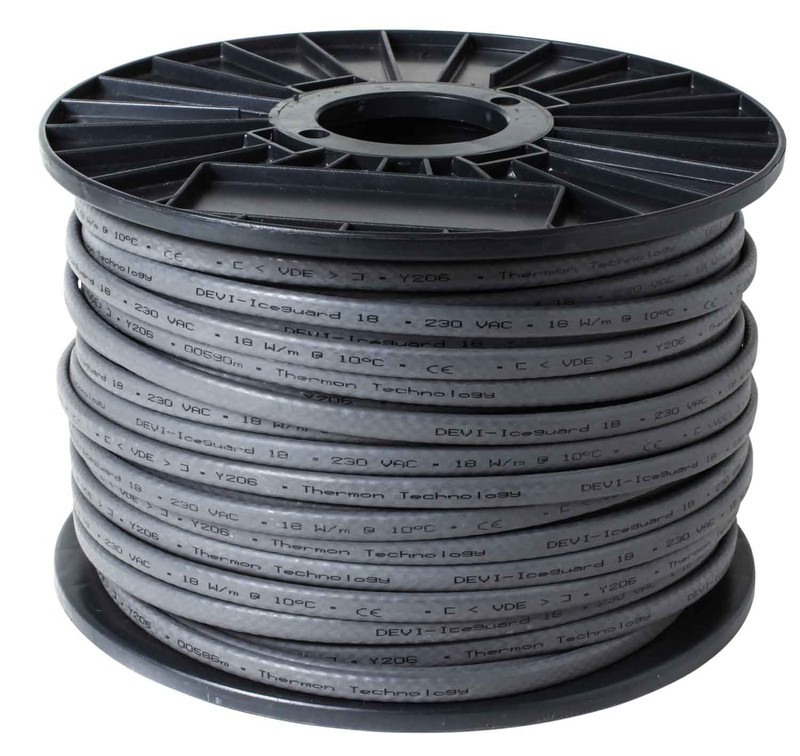 Câble chauffant pour déneigement toiture Danfoss