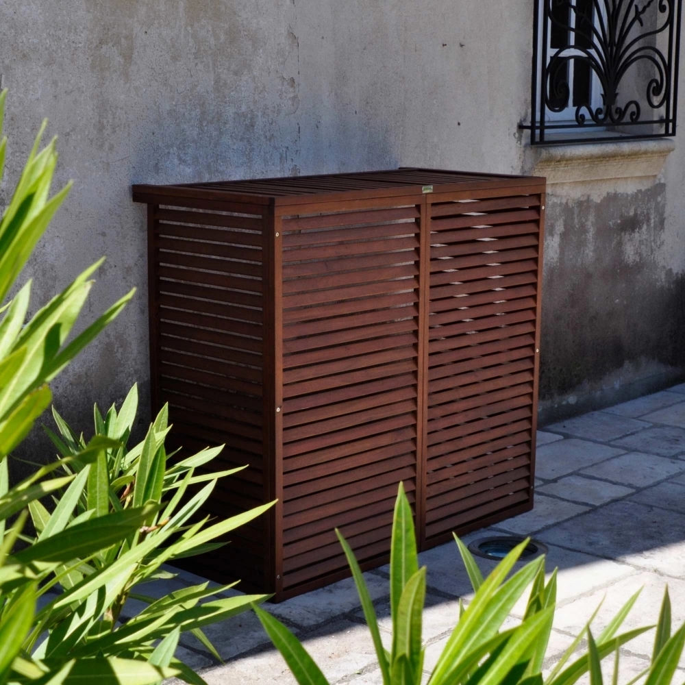 Cache climatisation bois Decoclim