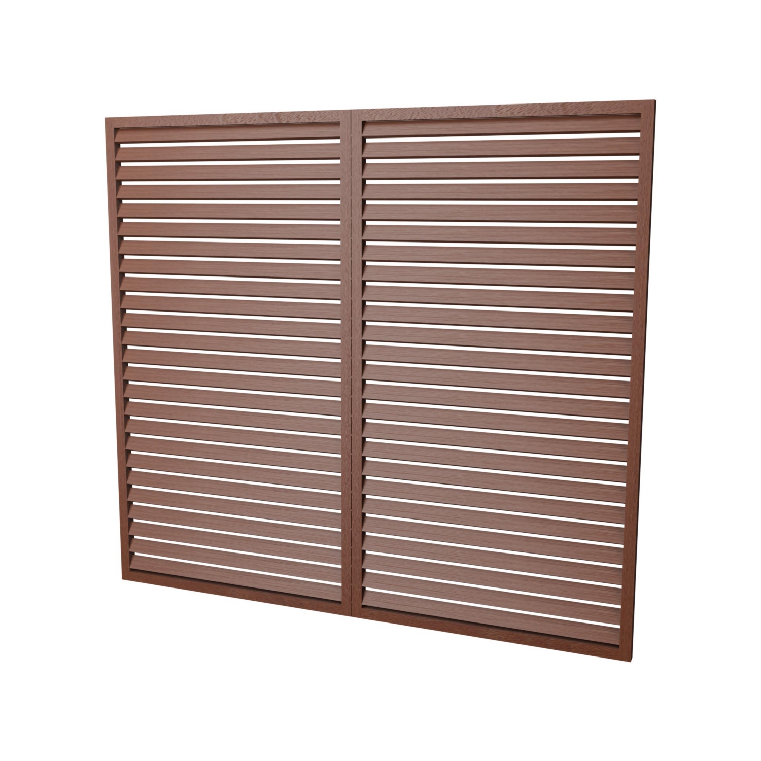 Cache climatisation face de dos bois