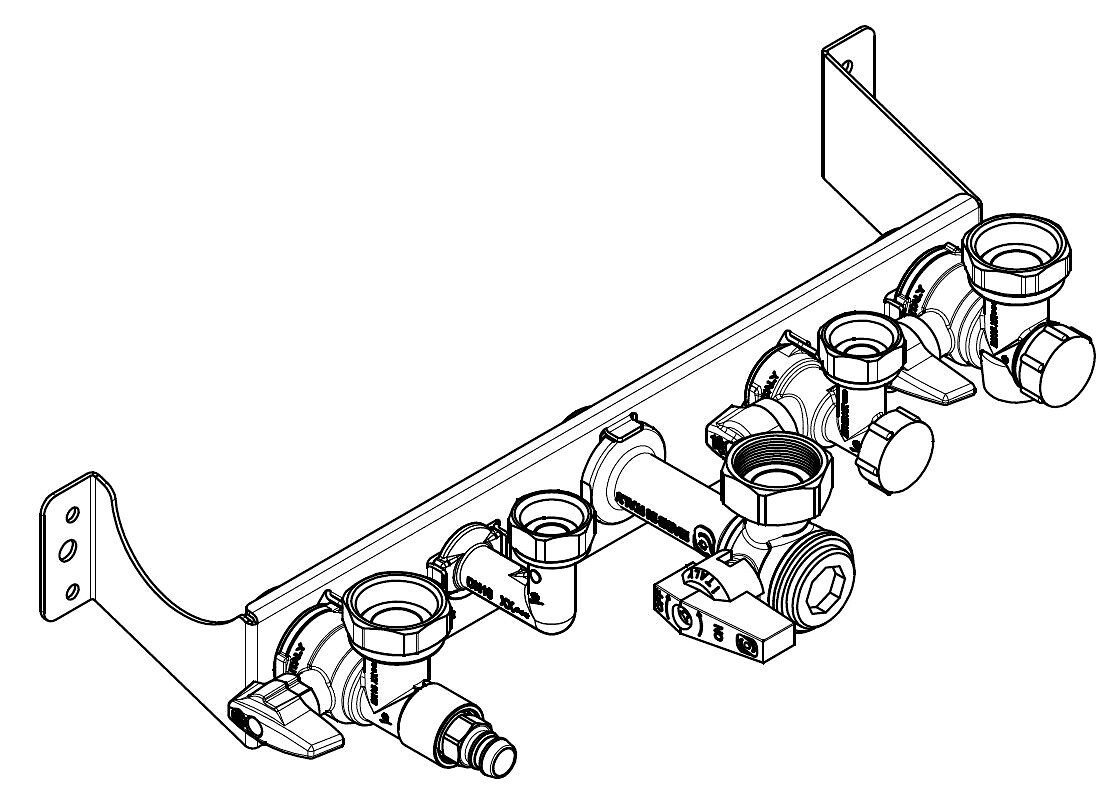 Barrette de robinetterie BIC