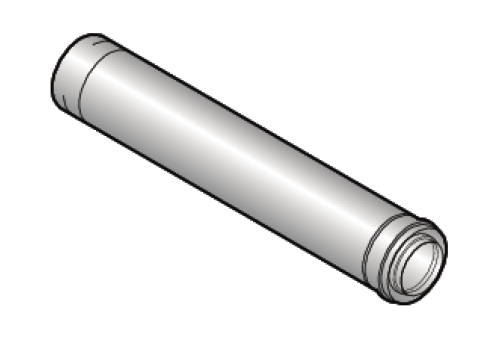  Rallonge concentrique PPS Ø 80/125 mm 