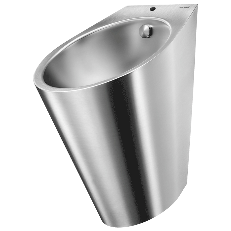 Urinoir Fino inox - Alimentation d'eau par le haut Delabie