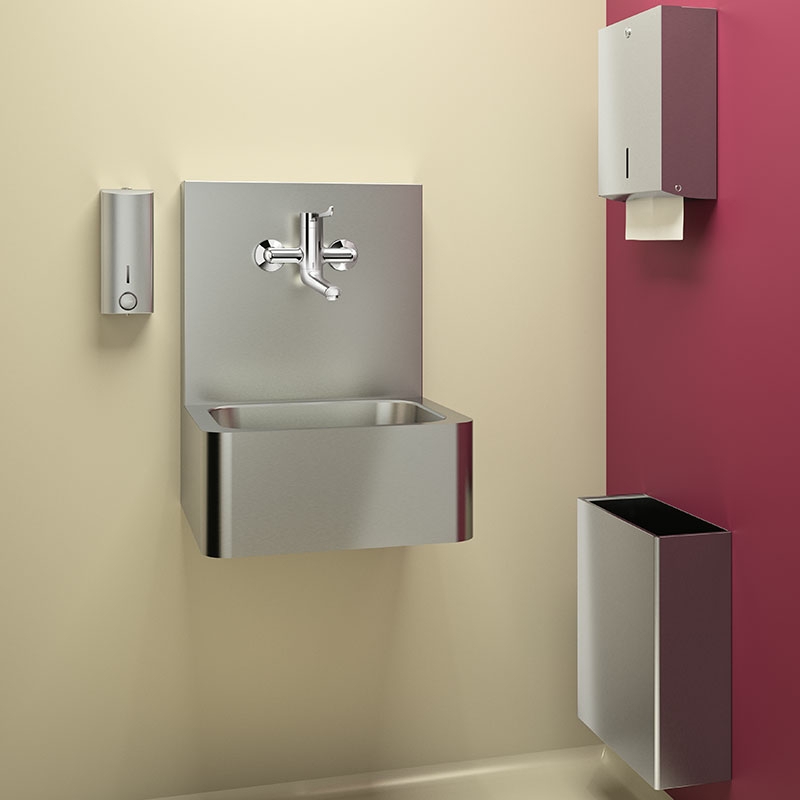 Lave-mains Hygiène - Avec dosseret haut Delabie