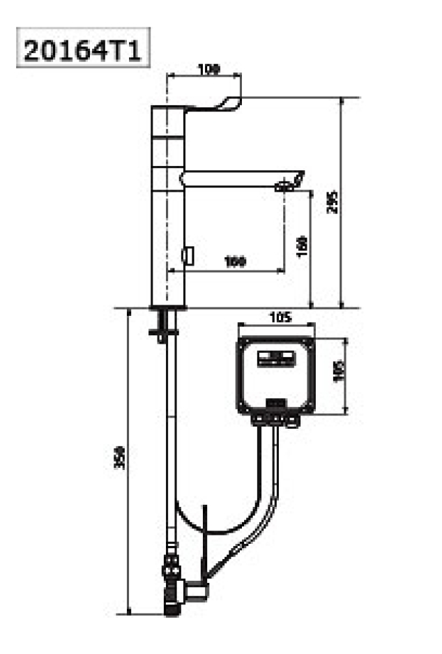 Mitigeur électronique lavabo santé 20164T1 Delabie