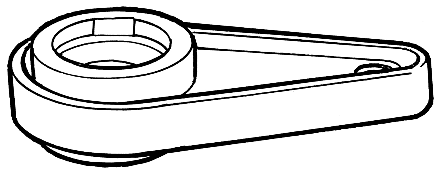 Clé pour démontage d'aérateur universel 222428 Delabie