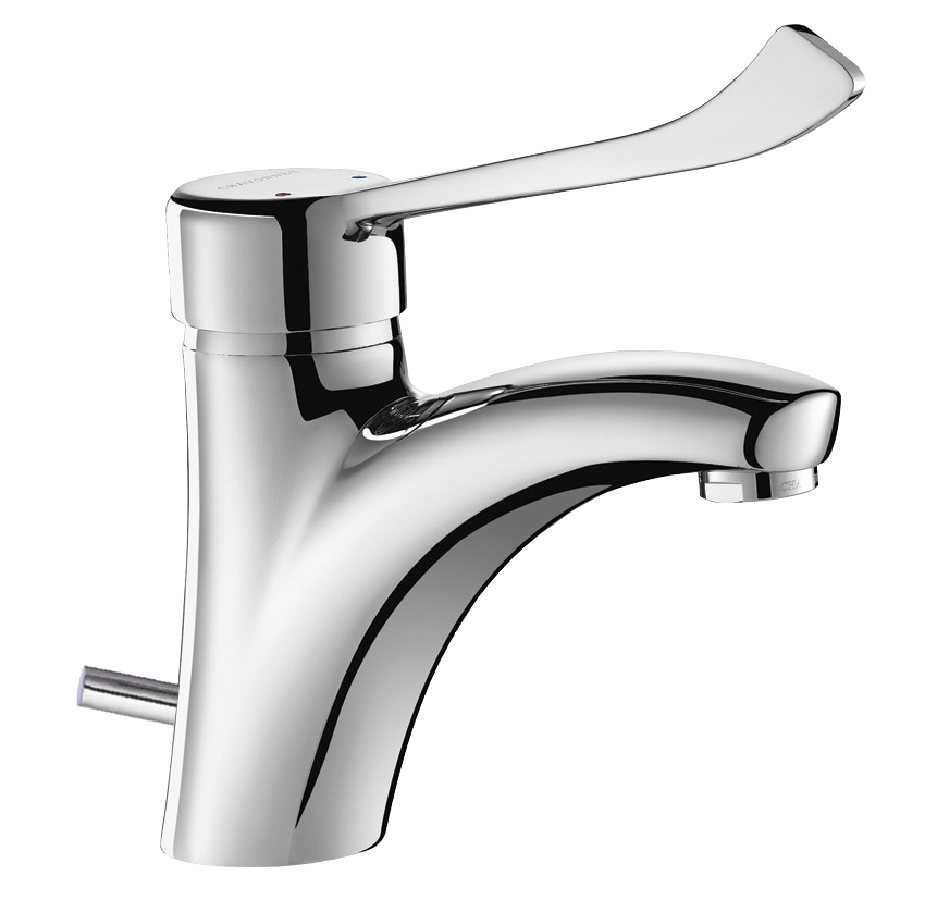 Mitigeur lavabo santé 2520 L à bec fixe avec vidage Delabie