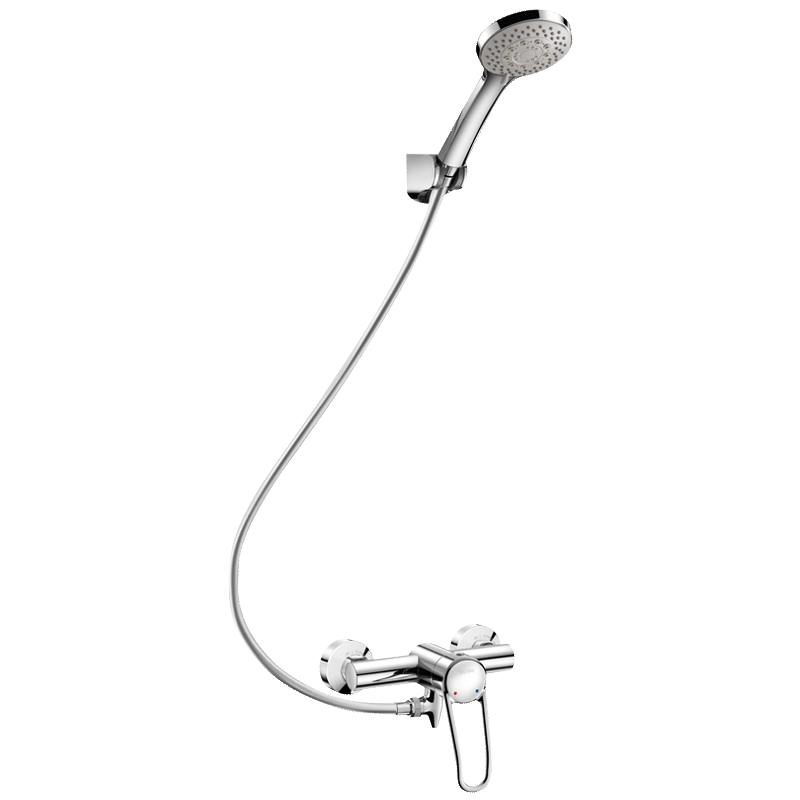 Ensemble de douche avec mitigeur mécanique sans barre Delabie