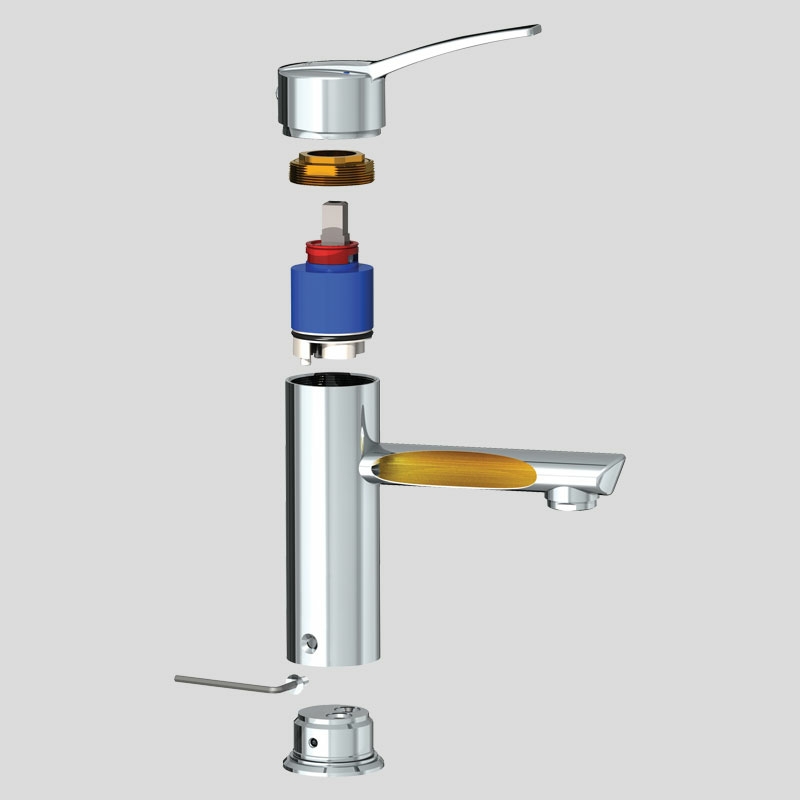 Mitigeur lavabo Securitherm Bioclip EP Delabie