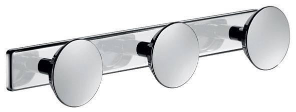 Patère triple ronde