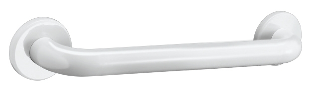 Barre d'appui Basic droite Ø 32 mm inox époxy blanc Delabie