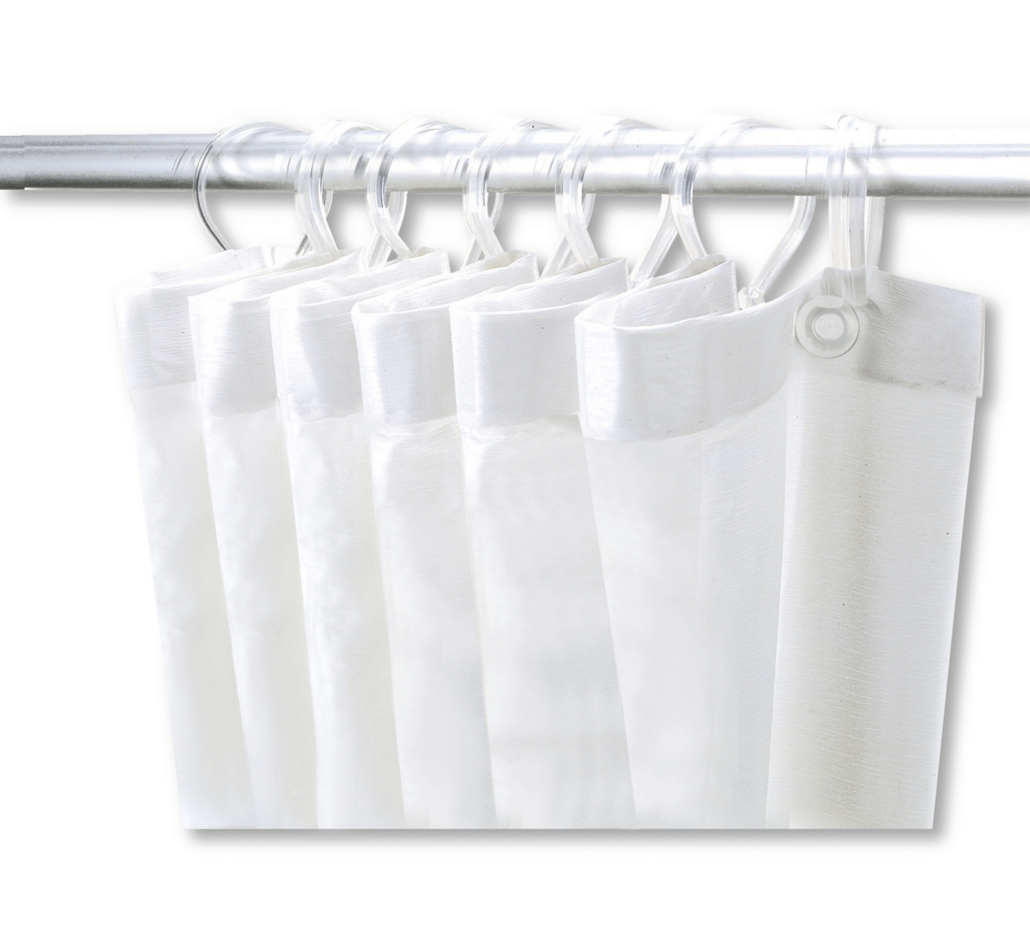 Rideau de douche et anneaux hauteur 180 cm Delabie
