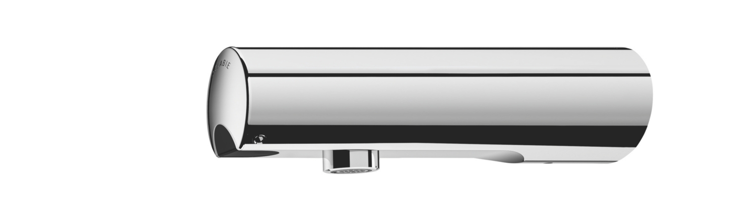 Robinet électronique lavabo mural Tempomatic 4 - Inox Delabie