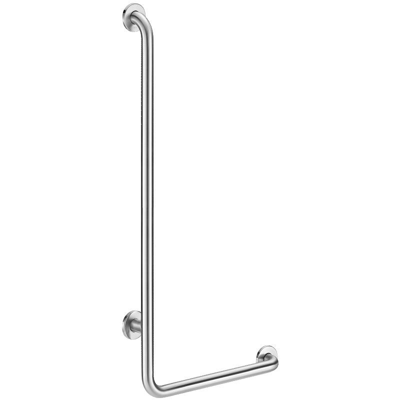 Barre de maintien en L version droite Inox poli brillant UltraPolish 5071DP2 Delabie