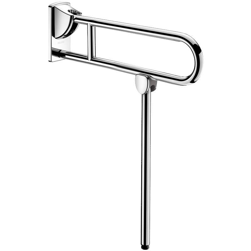 Barre d'appui relevable avec béquille Inox poli satiné 510162S Delabie
