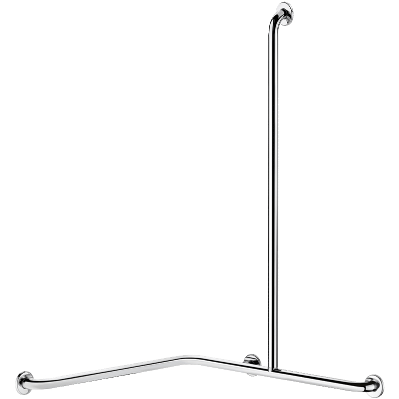 Barre de douche d'angle en L ou T 90° Ultra inox Delabie