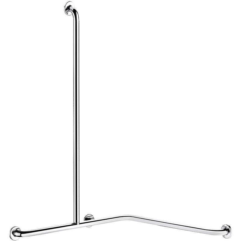 Barre de douche d'angle en L ou T 90° Ultra inox Delabie