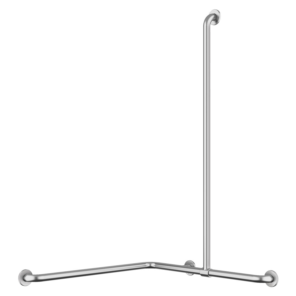 Barre de douche d'angle en L ou T coulissante 90° Ultra inox Delabie