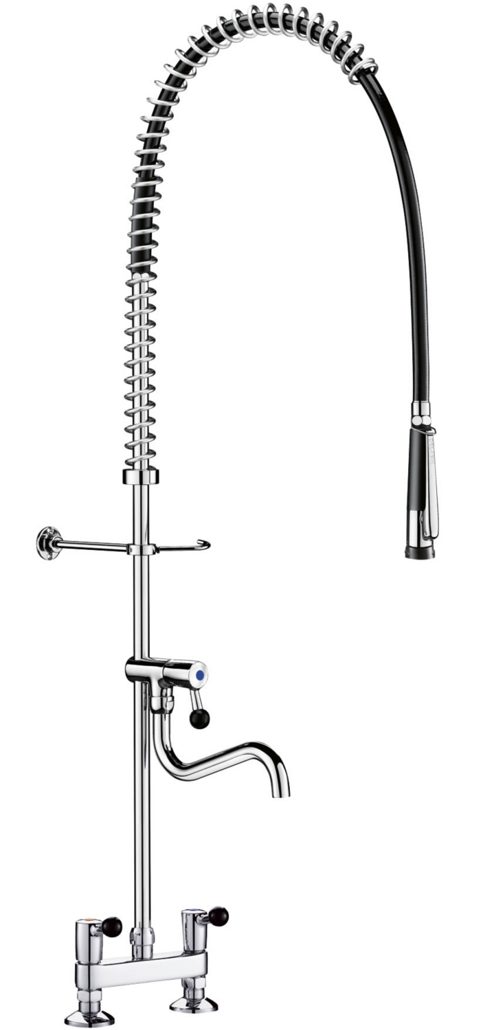  Combiné prélavage ergonomique avec mélangeur - 2 trous 5633 