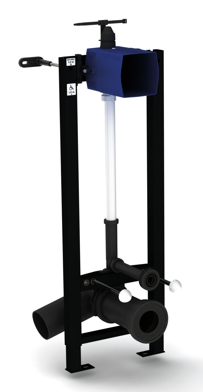 Bâti-support en applique Tempofix 3 pour robinet électronique Delabie