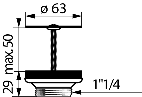 Bonde à grille inox 1''1/4 580000 Delabie