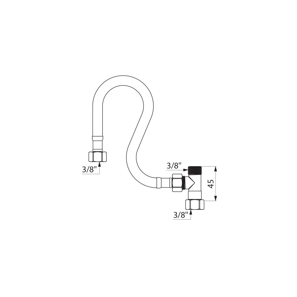 Kit connexion pour Premix Nano 732515 Delabie