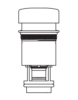 Cartouche complète - Pour WC Tempoflux - 743762 Delabie