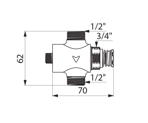 Robinetterie Tempostop pour lavabo douche TC 747122 Delabie