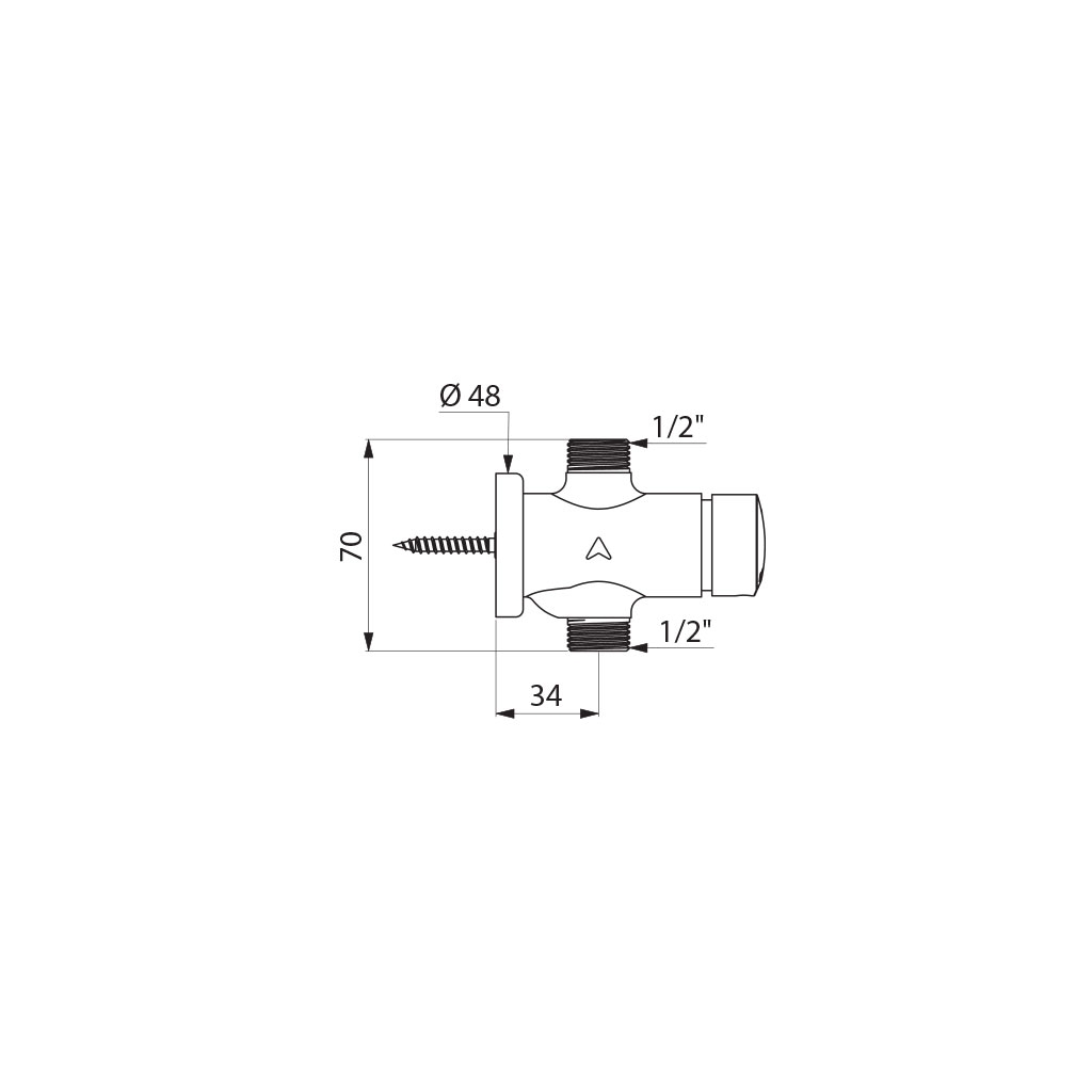 Robinet temporisé douche Temposoft 2 747800 Delabie