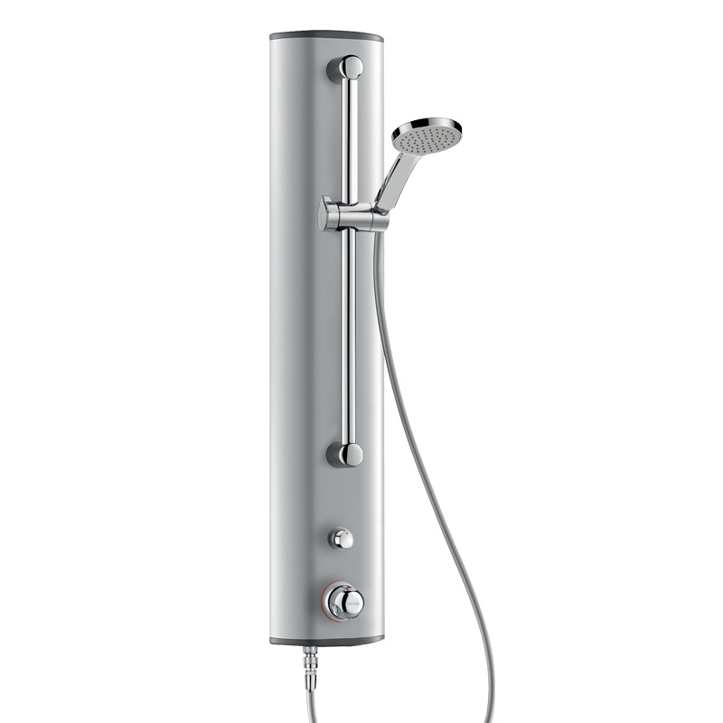 Panneau douche thermostatique Securitherm avec douchette - Aluminium Delabie