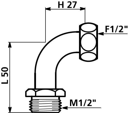 Applique fixation par patte à vis écrou femelle - Avec écrou CB 841015.2P Delabie