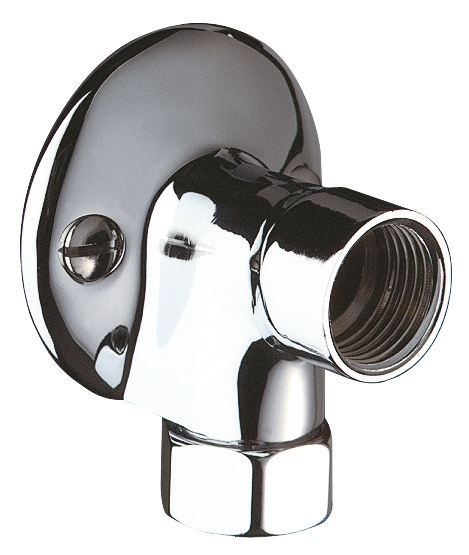 Raccord applique renforcé laiton chromé 841315 Delabie