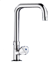Robinet pilier à bec tube avec croisillon Delabie