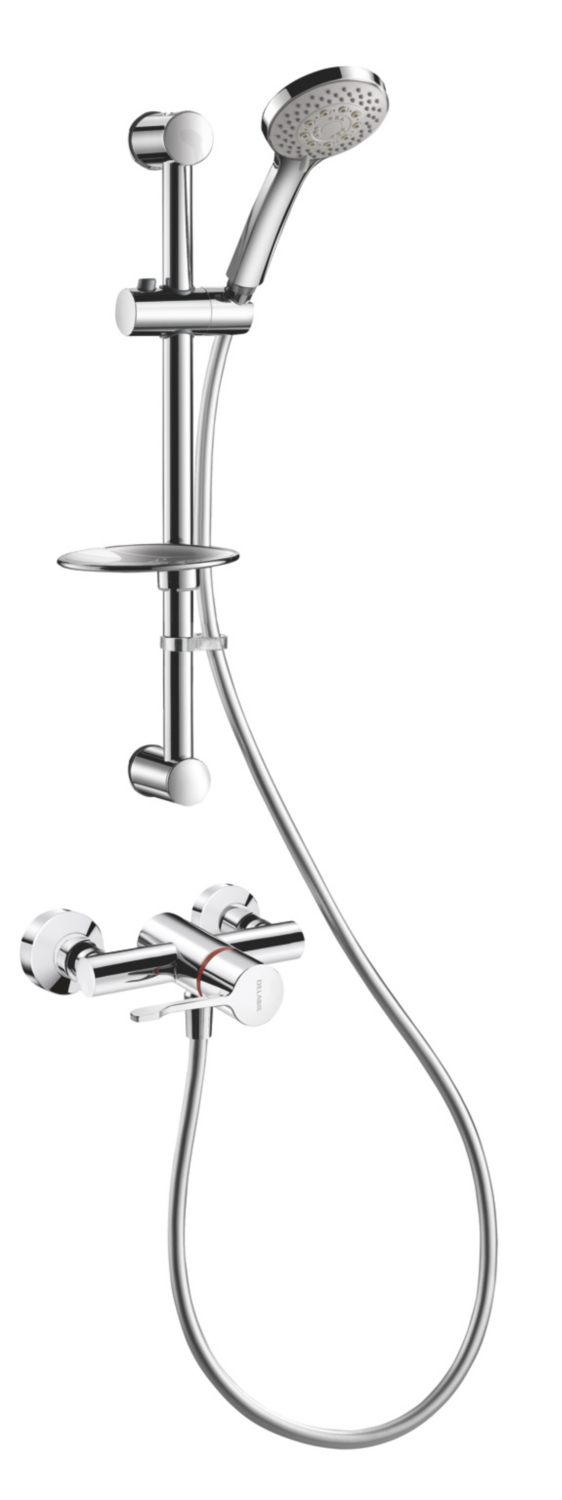 Combiné de douche thermostatique séquentiel Securitherm Delabie