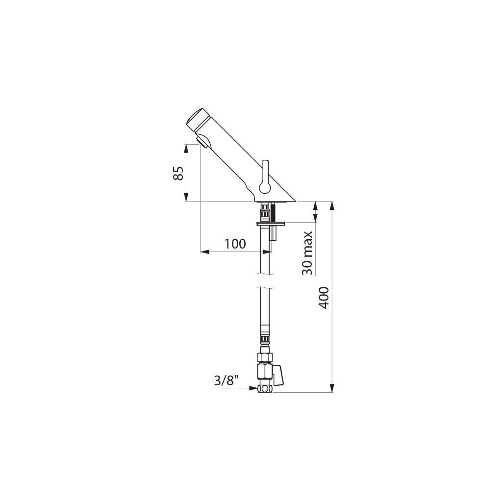 Mitigeur temporisé Temposoft 2 742500 Delabie