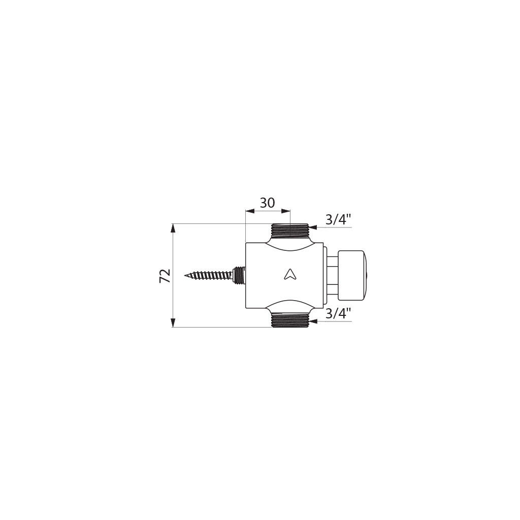 Robinet douche M3/4" Tempostop 749000 Delabie