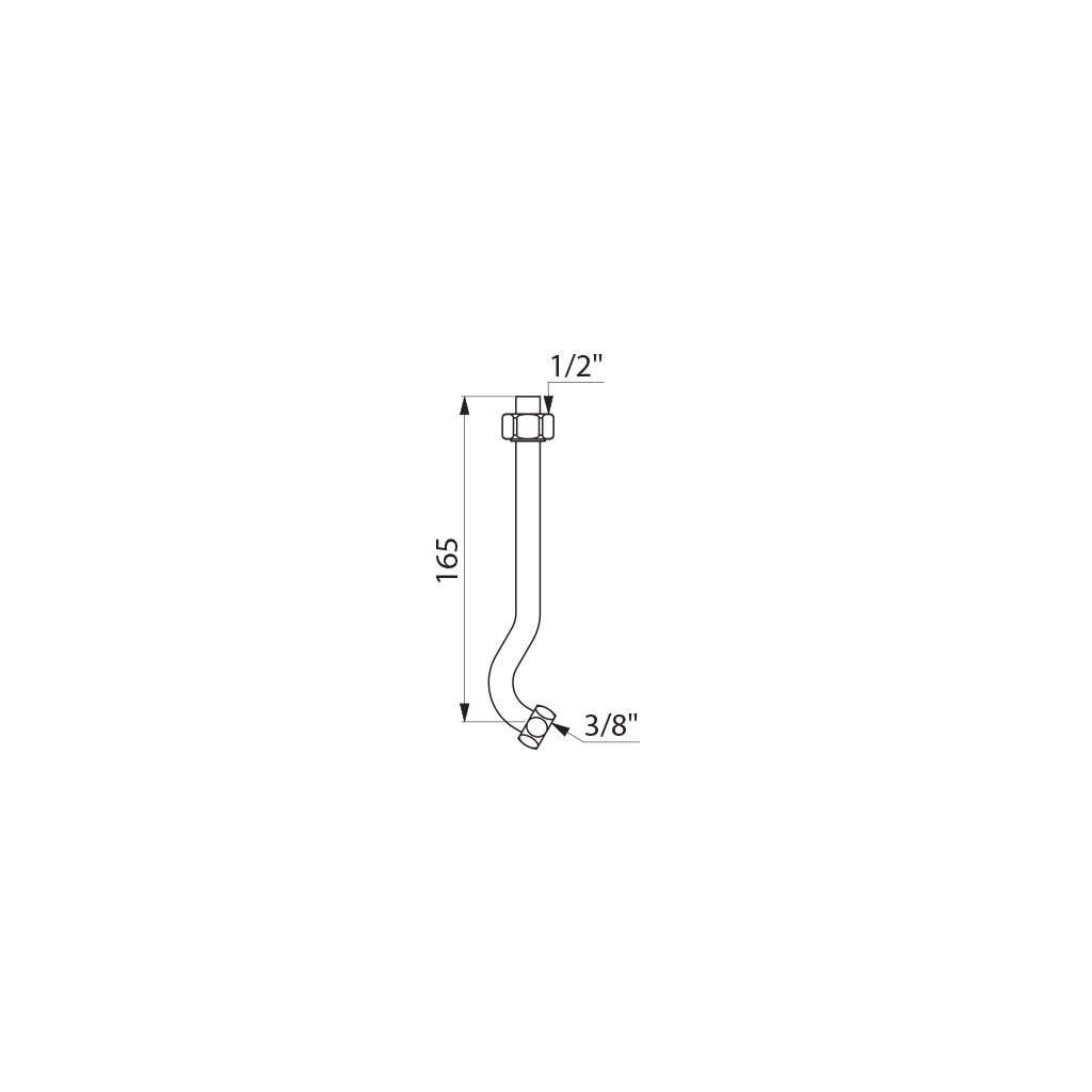 Tubulure alimentation pour Coquille 2 754000 Delabie