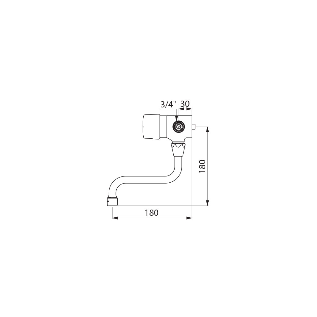 Mitigeur temporisé Tempomix 798152 Delabie