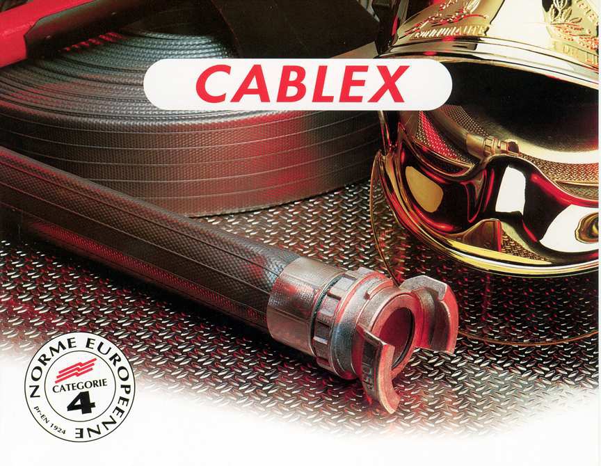 Tuyau Cablex revêtement élastomère nitrile PVC gris Delannoy Frères