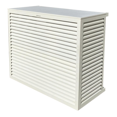 Cache-clim finition aluminium blanc 23A - 9010 Decoclim