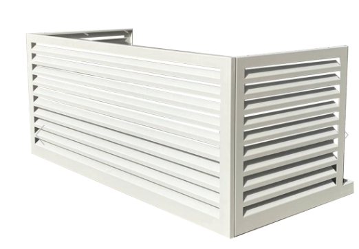 Cache-clim finition aluminium blanc - 9010 Decoclim