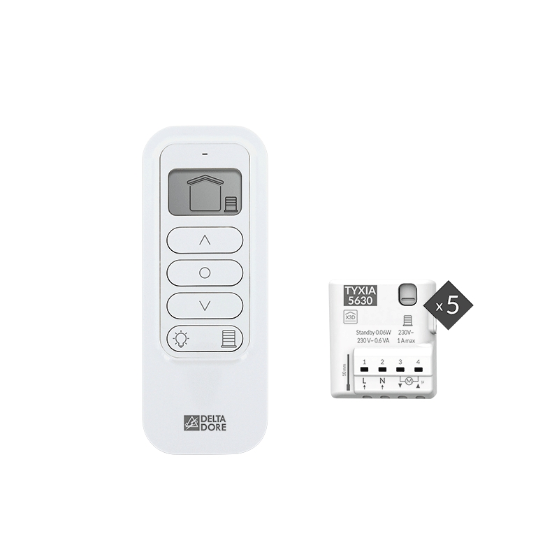 Pack centralisation de volets roulants (30 Nm) Tyxia 541 Delta Dore