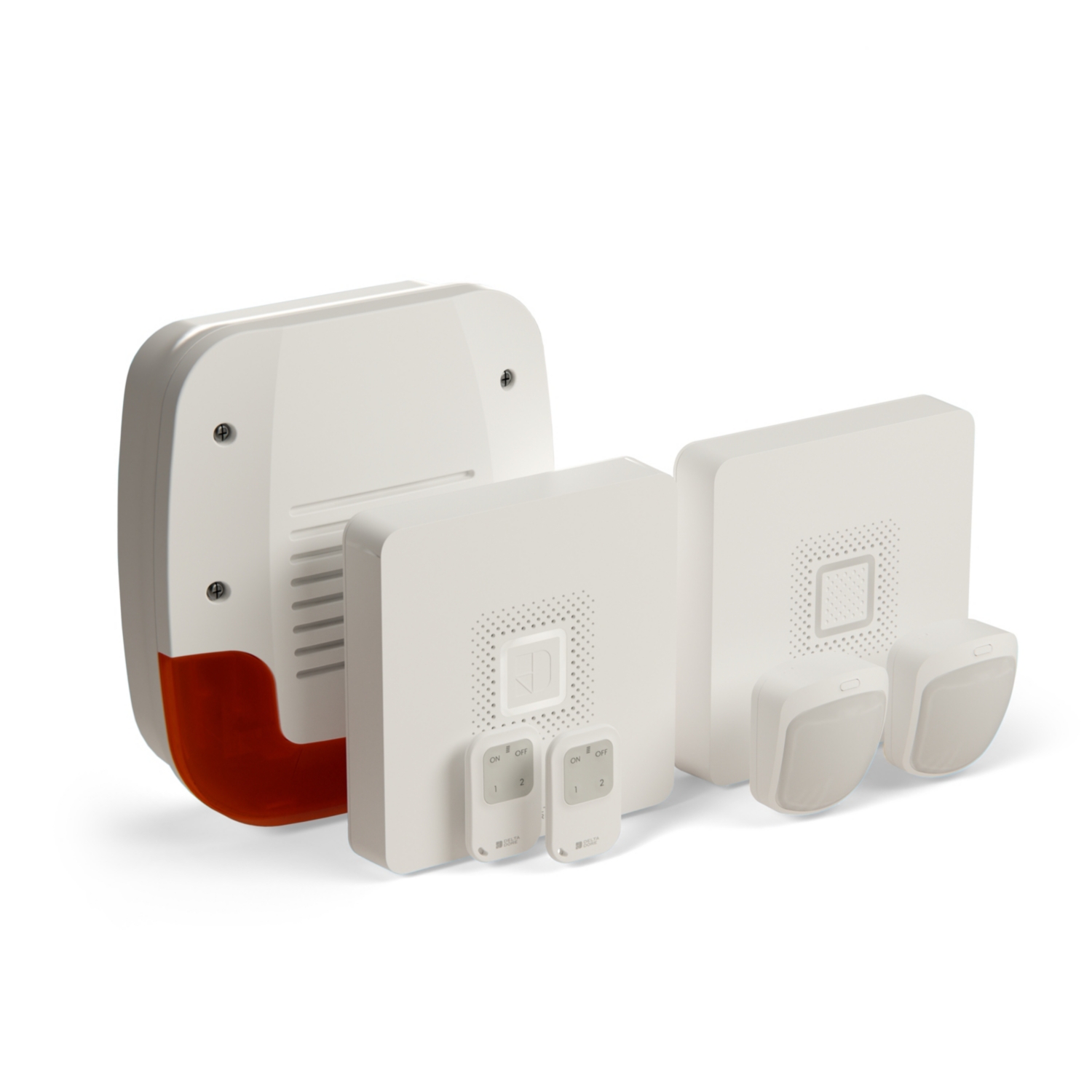 Pack alarme connecté 4G Wi-Fi Ethernet 8 zones avec sirènes additionnelles Delta Dore