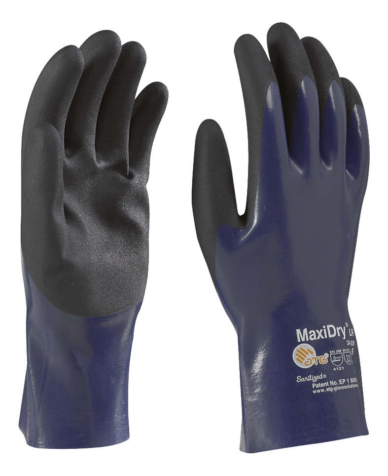 Gants de protection chimique MaxiDry Plus 56-530 ATG