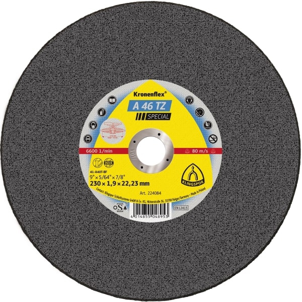 Disque à tronçonner