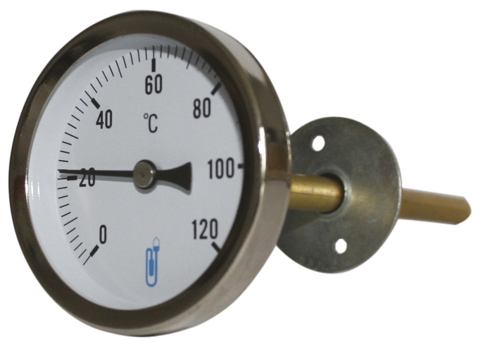 Thermomètre bimétallique pour gaine d'air A48D Distrilabo