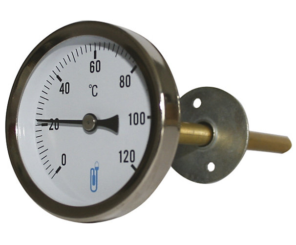 Thermomètre bimétallique pour gaine d'air A48D Distrilabo